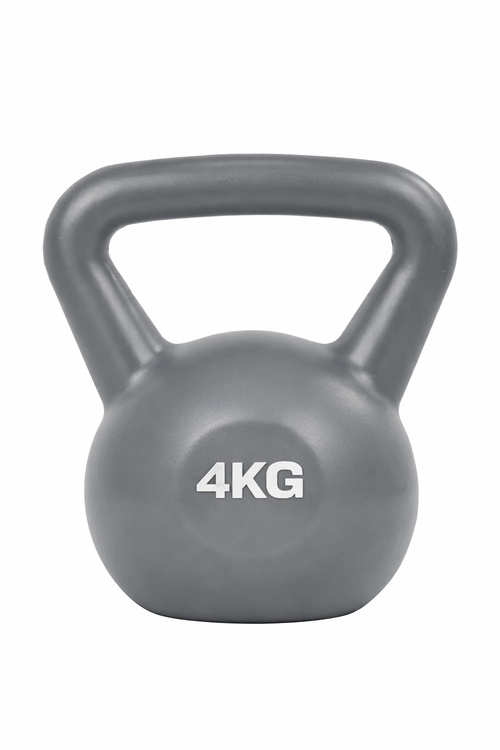 FitStyle Kettlebell 4kg Grey - Pure Flow Essentials
