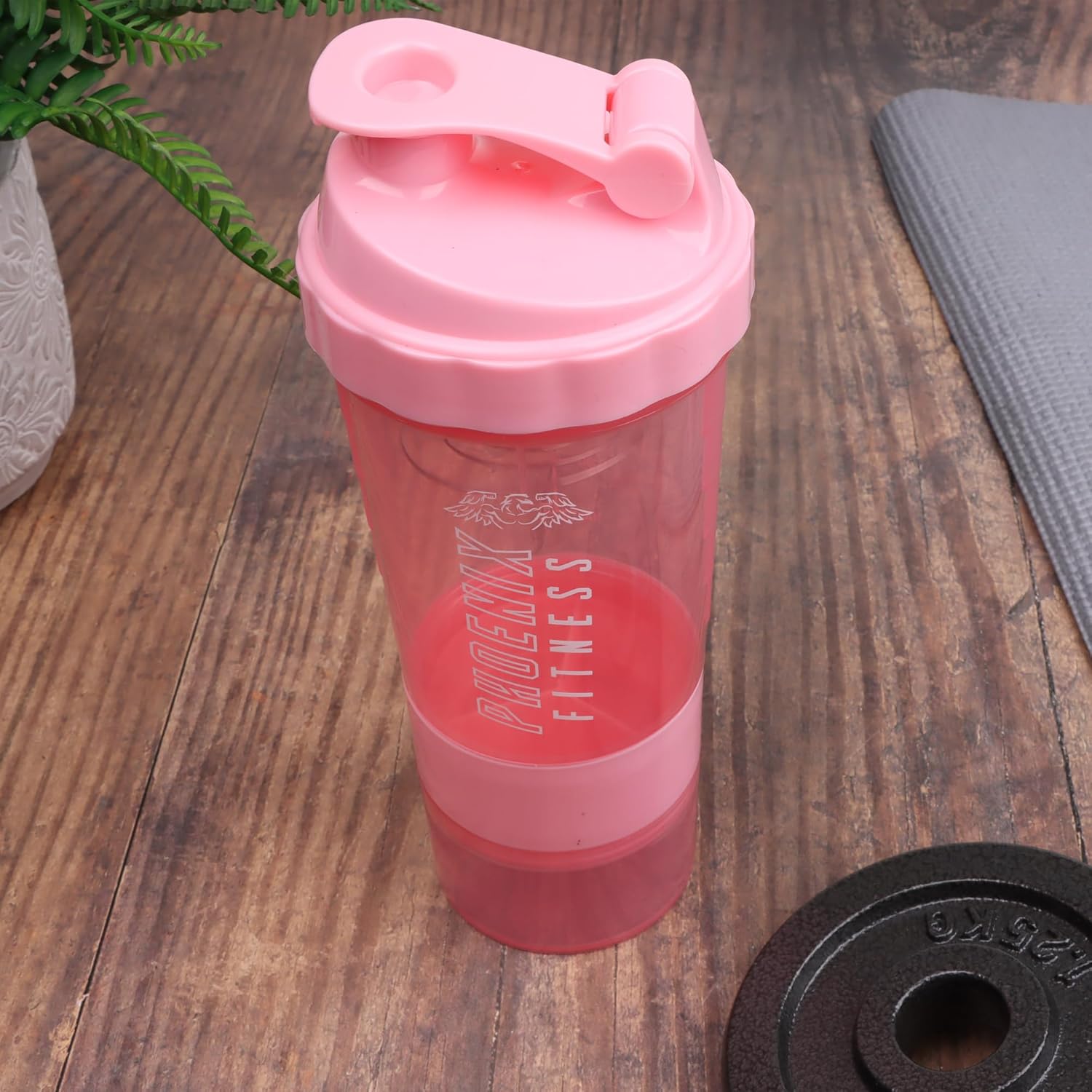 Phoenix Fitness Protein Shaker with Storage Compartments