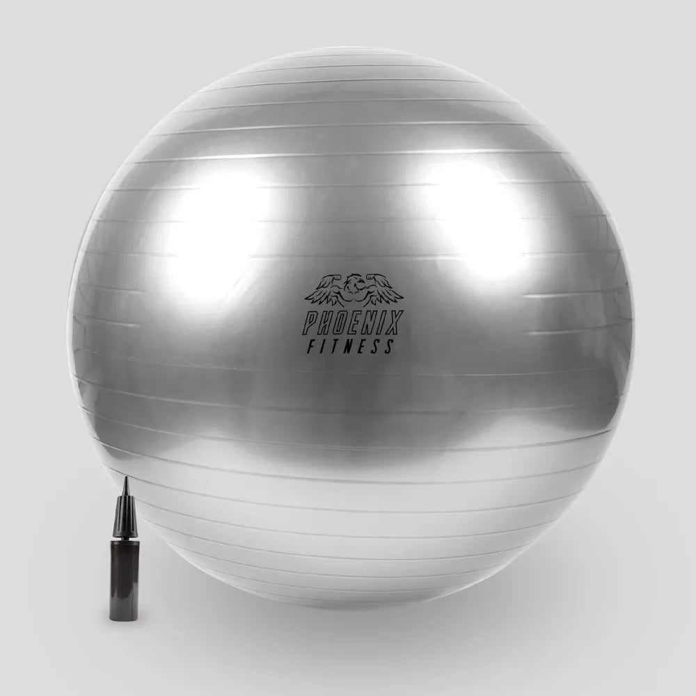 Phoenix Fitness Anti burst Yoga Ball Silver