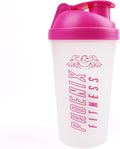Phoenix Fitness Protein Shaker Bottle - 500ml Pink