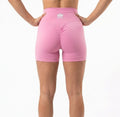Pink Seamless High Waist Pants, Scrunch Butt, Butt Lift Gym Leggings Squat Proof Tummy Control Fitness Shorts - Pure Flow Essentials