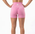 Pink Seamless High Waist Pants, Scrunch Butt, Butt Lift Gym Leggings Squat Proof Tummy Control Fitness Shorts