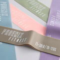 Phoenix Fitness Resistance Bands - Set of 5 Exercise Bands Pastel