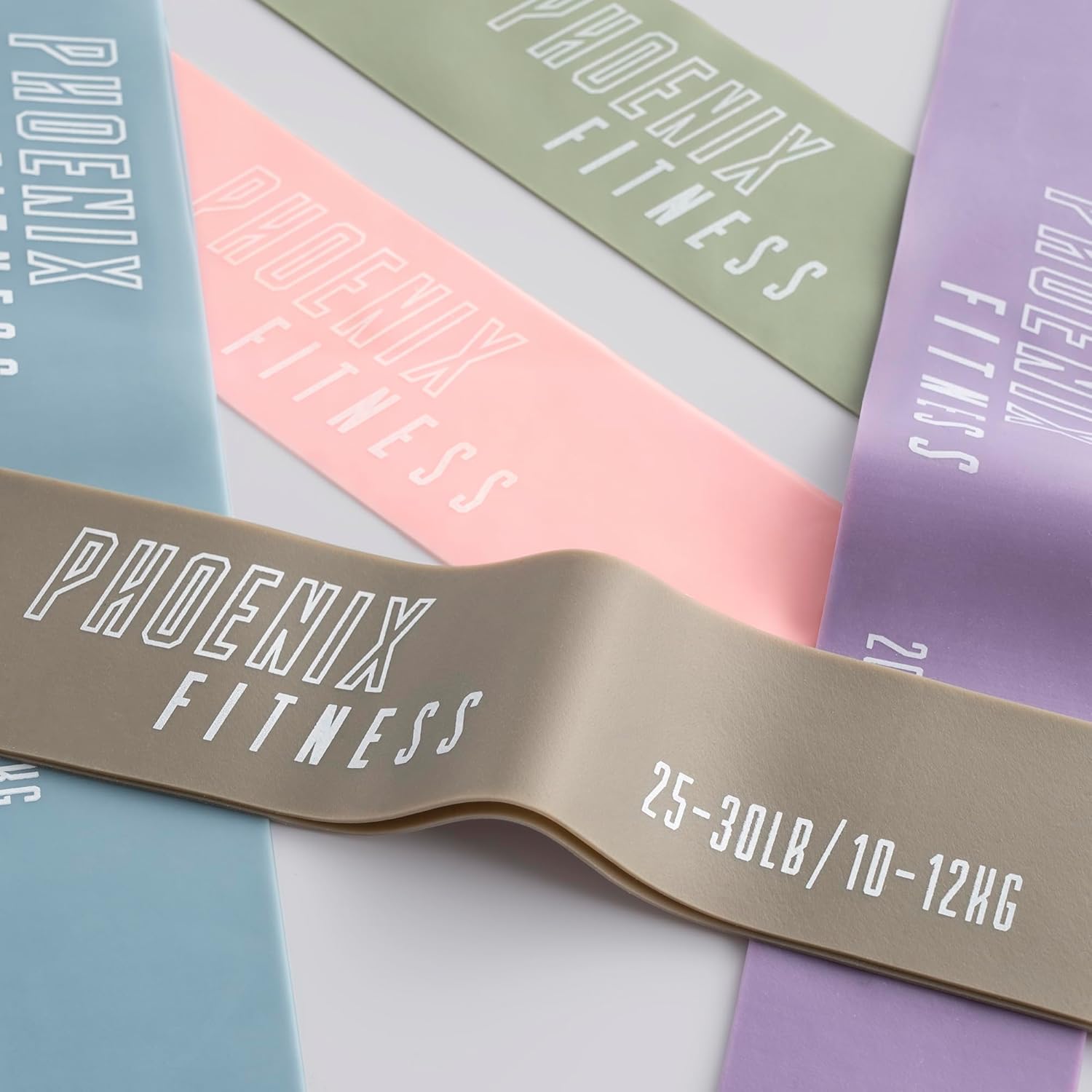 Phoenix Fitness Resistance Bands - Set of 5 Exercise Bands