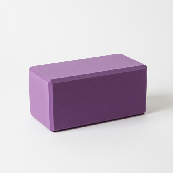 Purple Yoga Block for FitStyle Practice - Pure Flow Essentials