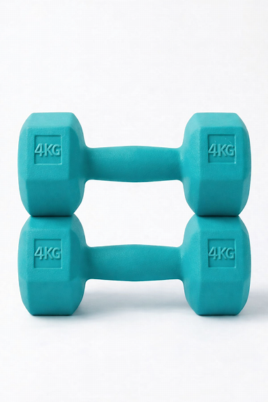 FitStyle Set of 2, Dumbbells 4 KG , Teal